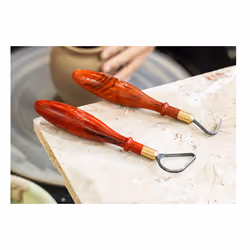Pottery Repair Tools Tungsten Steel Texture Ring Knife,L-Shaped