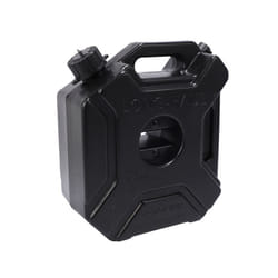 Black 5L Car and Motorcycle Fuel Spare Plastic Barrel Fuel Tank 1 Pcs