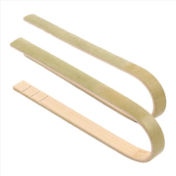 120 Pack Mini Bamboo Tongs, 4 Inch Disposable Tongs, Bamboo Utensils