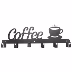 Coffee Mug Holder Wall Mounted,Coffee Bar Decor Sign,Coffee Cup Rack