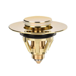 Drain Fitting Washbasin, Universal -Up Valve Plug, Sink (Gold)