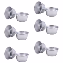 12 Pieces Individual Pudding Molds Non-Stick Cake Cookie Pudding Mold