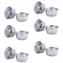 12 Pieces Individual Pudding Molds Non-Stick Cake Cookie Pudding Mold