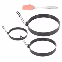 Non Stick Egg Rings,4 In&6 In&8 in Pancake Rings,Fried Egg Poacher