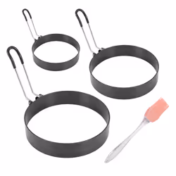 Non Stick Egg Rings,4 In&6 In&8 in Pancake Rings,Fried Egg Poacher