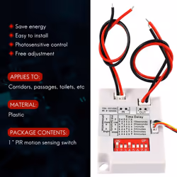 12V 24V PIR Motion Sensor Switch IR Infrared Time Delay Relay Switch