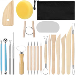 21PCS Pottery Tool Kit Dotting Tool Polymer Clay Tool, Ceramics Tool