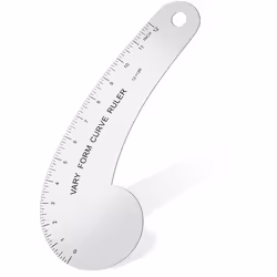 Vary Form Curve Ruler Solid Metal French Curve Hip Curve Ruler