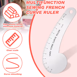 Vary Form Curve Ruler Solid Metal French Curve Hip Curve Ruler