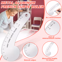 Vary Form Curve Ruler Solid Metal French Curve Hip Curve Ruler