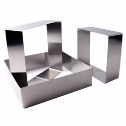 Set of 3 Cake Molds Rings, Square Mousse Mold Mould Baking Tool