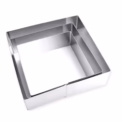 Set of 3 Cake Molds Rings, Square Mousse Mold Mould Baking Tool