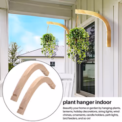 Wooden Wall Hooks, Hangers Indoor, for Hanging Plants,Flower Bracket