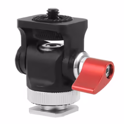 Mini Monitor Mount Tripod Cold Shoe Adapter Alloy 1/4 Inch Screw