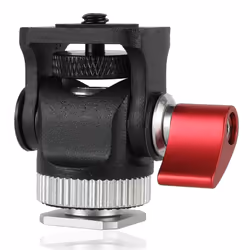 Mini Monitor Mount Tripod Cold Shoe Adapter Alloy 1/4 Inch Screw