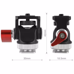Mini Monitor Mount Tripod Cold Shoe Adapter Alloy 1/4 Inch Screw