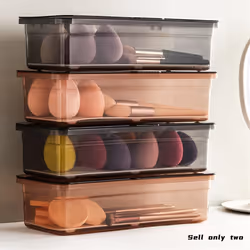 Flatware Tray, Utensil Storage with Lid Plastic Cutlery Tray, B