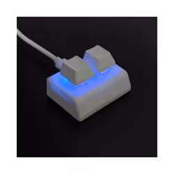 2 Keys Macro Programming Keyboard RGB Mini Keyboard Red Switch,White