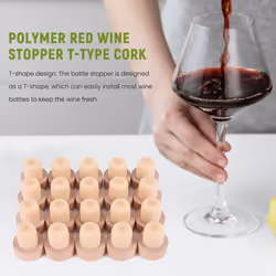 20 Pieces T Shape Wine Corks Tasting Corks T Shape Wine Corks