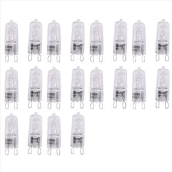 20Pcs G9 Halogen Light Bulbs,60W Clear Halogen Lamps Dimmable,2800K
