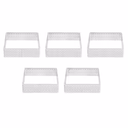 Perforated Tart Ring Tartlet Molds Cake Pastry Baking Tool, 5 Pack