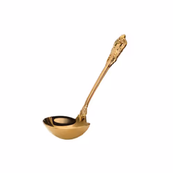 304 Stainless Steel Soup Ladle Cooking Tool Kitchen Gold Plated Spoon