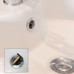 6 PCS Sink Plug Basin Bath Waste Click Spring Brass Plug Bolt