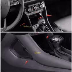 Car Side Center Control Storage Box Space Plate Plastic Cover Trim