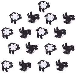 14Pcs Golf Shoe Pins Non-Slip Turn Fast Twist Screw Spike Black+White