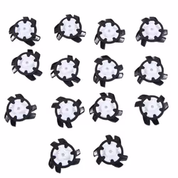 14Pcs Golf Shoe Pins Non-Slip Turn Fast Twist Screw Spike Black+White