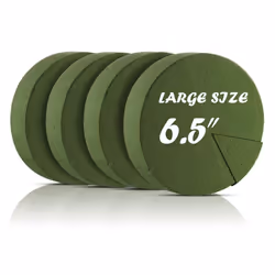 4Pcs 6.5Inch Round Dry Floral Foam for Aisle Flowers, Decoration