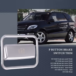 Car Parking Hand Brake Sticker P Button Brake Switch Frame Cover Trim