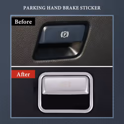 Car Parking Hand Brake Sticker P Button Brake Switch Frame Cover Trim