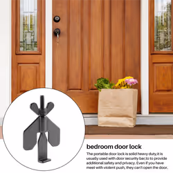 Portable Door Lock for Travel Used with Door Security Bar,Door Locker