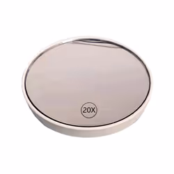 Anti-Fog Magnifying Makeup Mirror Suction Cup Vanity Mirror,White