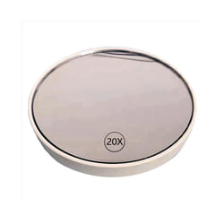 Anti-Fog Magnifying Makeup Mirror Suction Cup Vanity Mirror,White