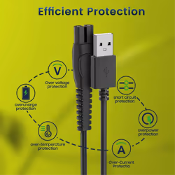 5V 1A USB Shaver Charger Cord Electric Shaver Trimmer Charger Cable
