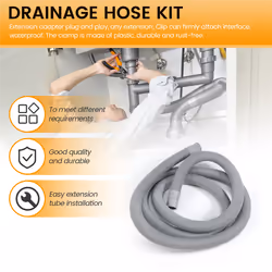 Drain Hose Extension for Washing Machines,2M Drain Hose Universal