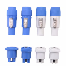 4 Sets PowerCON Connector,NAC3FCA+NAC3MPA-1&NAC3FCB+NAC3MPB-1