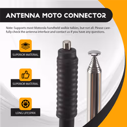 Walkie Talkie Gain Antenna VHF for GP328 GP300 Two Way Radio