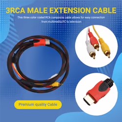 5Ft To 3 Video Audio AV Component Converter Cable For HDTV
