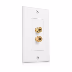 2 Posts Speaker Wall Plate Home Theater Wall Plate Audio Panel