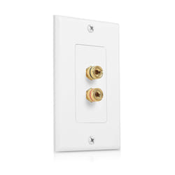 2 Posts Speaker Wall Plate Home Theater Wall Plate Audio Panel