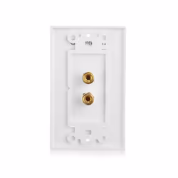 2 Posts Speaker Wall Plate Home Theater Wall Plate Audio Panel