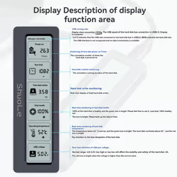 M. 2 NVME/NGFF Dual Protocol SSD Enclosure with Display Screen