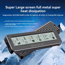 M. 2 NVME/NGFF Dual Protocol SSD Enclosure with Display Screen