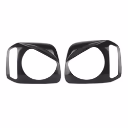 Lamp Hoods Stickers Car Headlight Light Lamp Cover Garnish Black