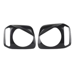Lamp Hoods Stickers Car Headlight Light Lamp Cover Garnish Black