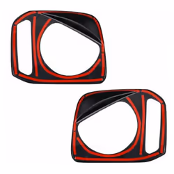 Lamp Hoods Stickers Car Headlight Light Lamp Cover Garnish Black