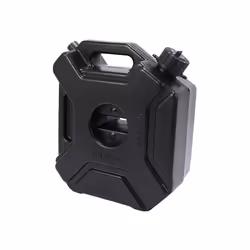 Black 5L Car and Motorcycle Fuel Spare Plastic Barrel Fuel Tank 1 Pcs